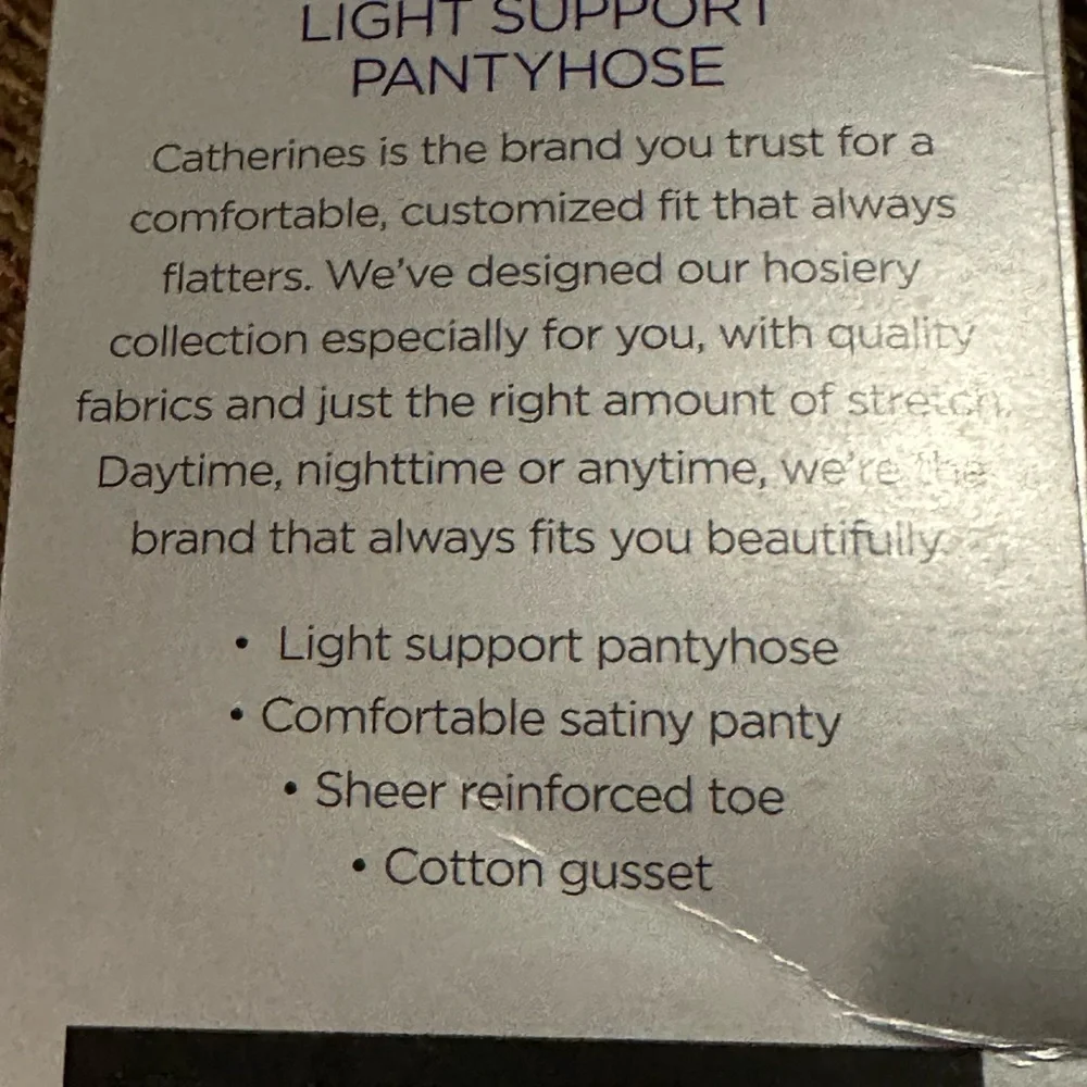 Catherines Light Support Pantyhose White